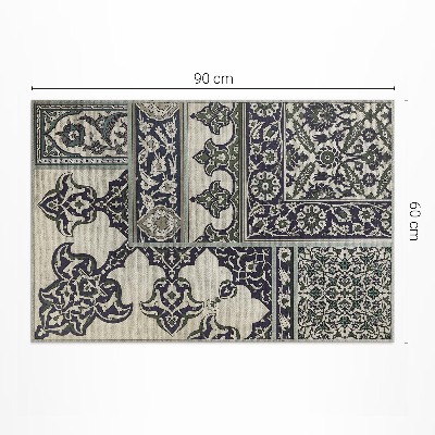 Tapis vinyle rectangulaire Le patchwork d'Albert Racinet