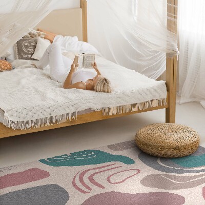 Tapis vinyle rectangulaire Taches bohèmes abstraites aux formes pastel