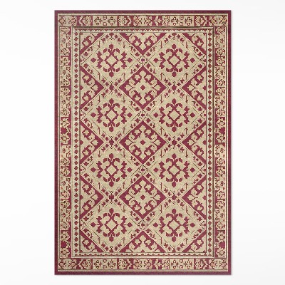 Tapis vinyle Motif régulier dans un style vintage ancien