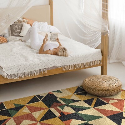 Tapis vinyle Abstraction rétro géométrique colorée