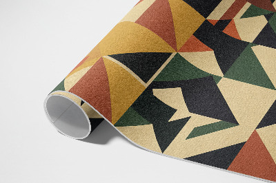 Tapis vinyle Abstraction rétro géométrique colorée