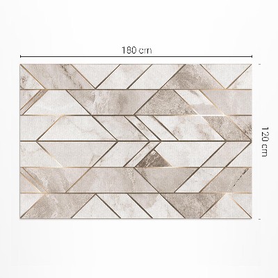 Tapis vinyle Lignes régulières sur pierre glamour en marbre