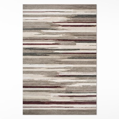 Tapis vinyle Rayures abstraites peintes style bohème vieilli
