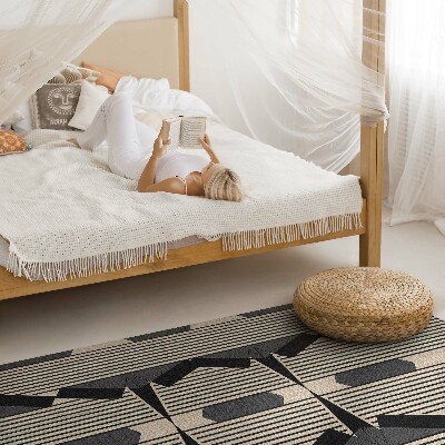 Tapis vinyle Composition linéaire vintage