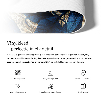 Tapis vinyle rectangulaire Parquet élégant en bois clair à chevrons