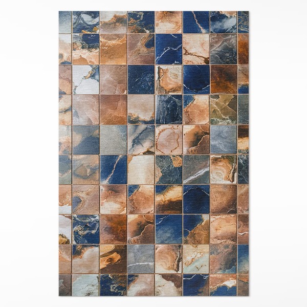 Tapis vinyle mosaïque de pierre vintage