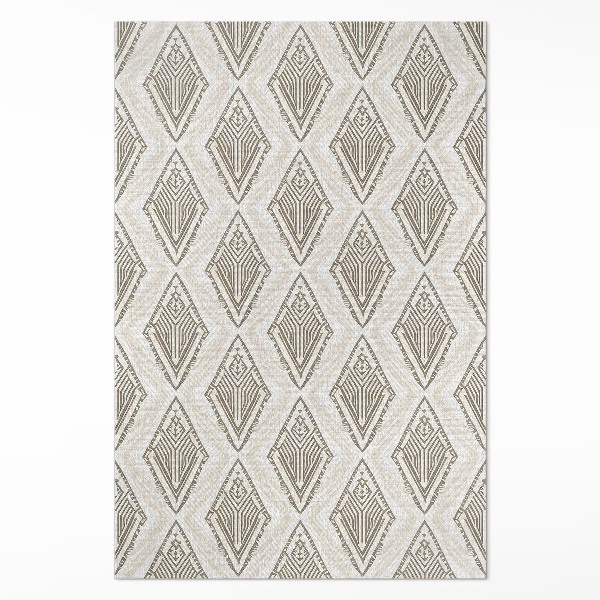 Tapis vinyle rectangulaire Motif d'ornement géométrique régulier