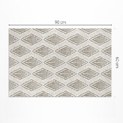 Tapis vinyle rectangulaire Motif d'ornement géométrique régulier