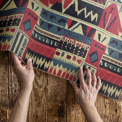 Tapis vinyle Motif indien bohème abstrait