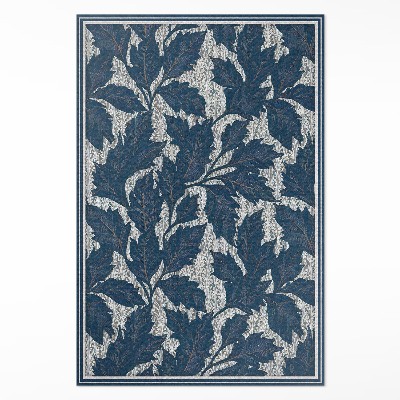 Tapis vinyle rectangulaire Feuilles décoratives à l'ancienne