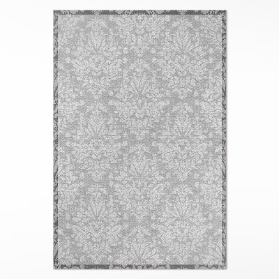 Tapis vinyle ornement végétal vintage