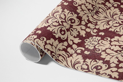 Tapis vinyle rectangulaire Ornement floral régulier de style vintage