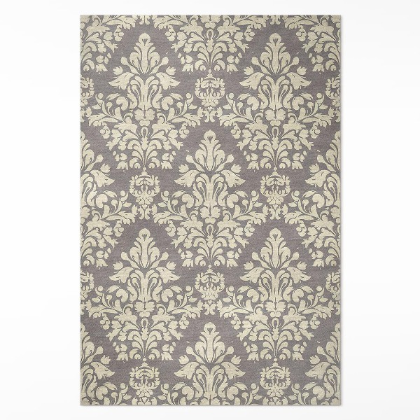 Tapis vinyle Motifs végétaux ornementaux denses et vintage