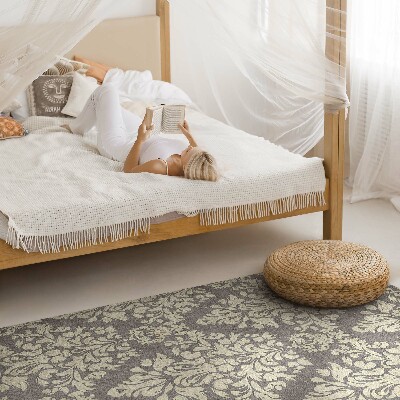 Tapis vinyle Motifs végétaux ornementaux denses et vintage