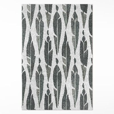 Tapis vinyle Plumes indiennes peintes, style bohème vintage