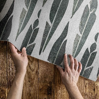 Tapis vinyle Plumes indiennes peintes, style bohème vintage