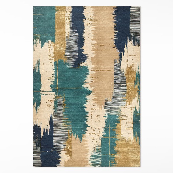 Tapis vinyle rectangulaire Taches abstraites, traces de peinture rayée