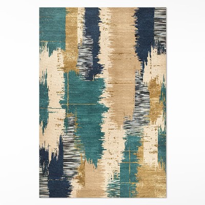 Tapis vinyle rectangulaire Taches abstraites, traces de peinture rayée