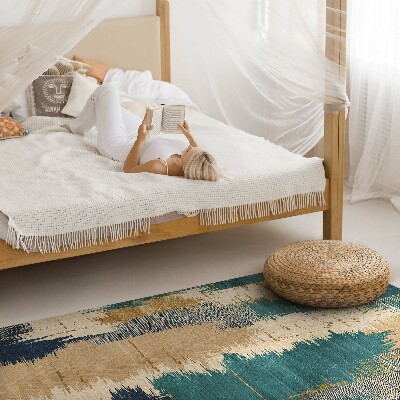 Tapis vinyle rectangulaire Taches abstraites, traces de peinture rayée