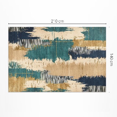 Tapis vinyle rectangulaire Taches abstraites, traces de peinture rayée