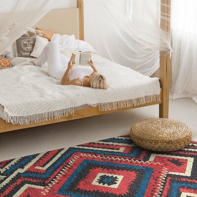 Tapis vinyle rectangulaire Motif décoratif de style indien vintage