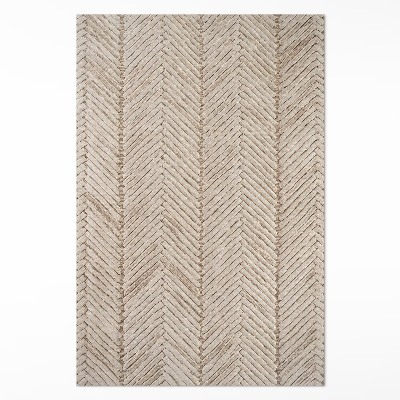 Tapis vinyle Tresse indienne à chevrons style bohème vintage