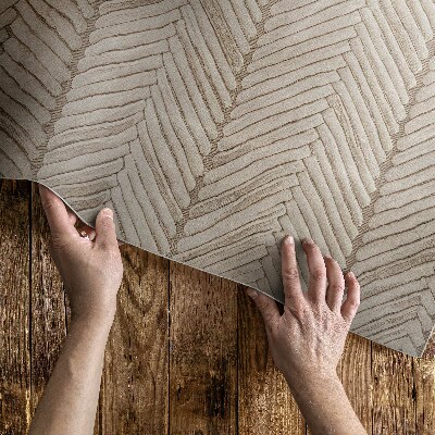 Tapis vinyle Tresse indienne à chevrons style bohème vintage