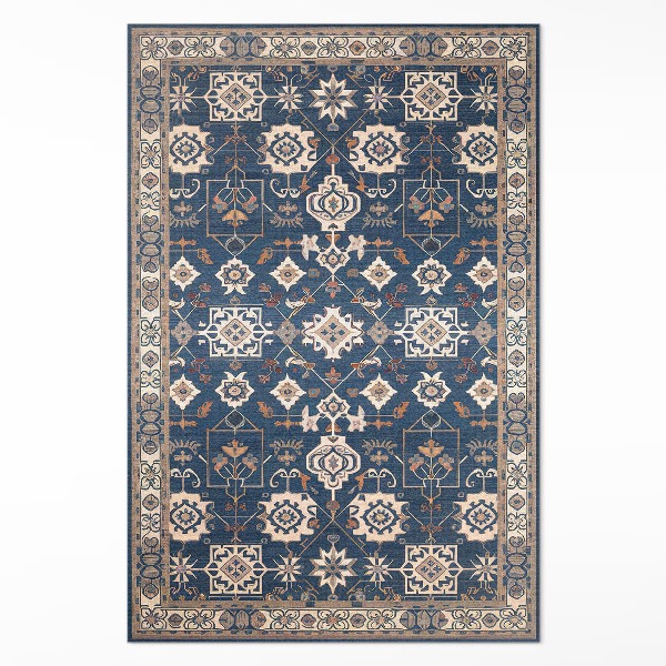 Tapis vinyle rectangulaire Motif ornemental de style persan vintage