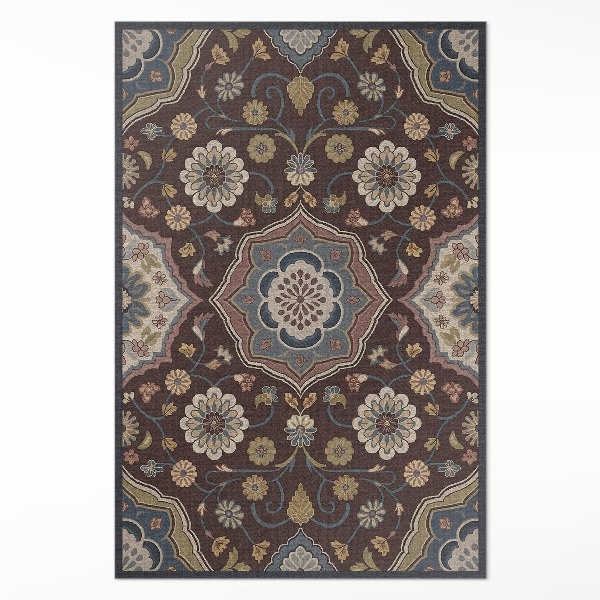 Tapis vinyle Motif ornemental vintage de fleurs et de plantes