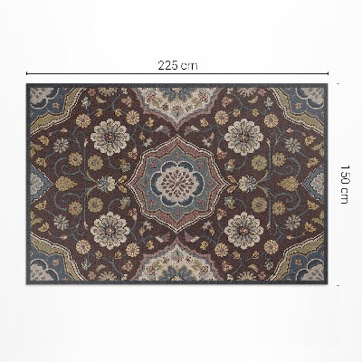 Tapis vinyle Motif ornemental vintage de fleurs et de plantes