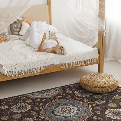 Tapis vinyle Motif ornemental vintage de fleurs et de plantes