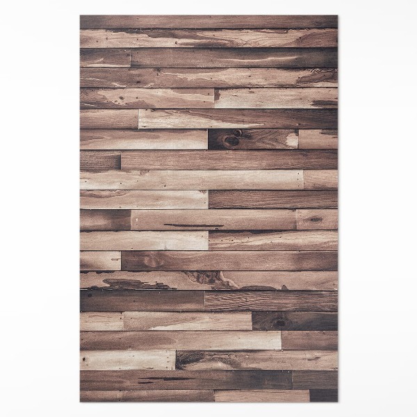 Tapis vinyle rectangulaire Parquet en bois naturel