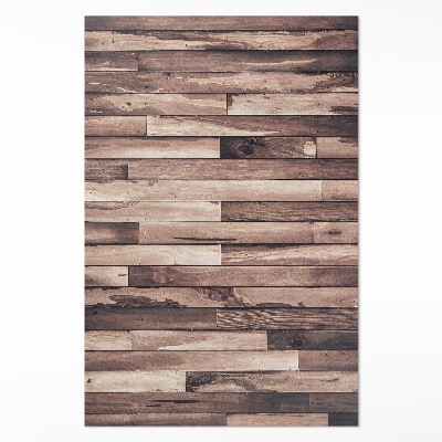 Tapis vinyle rectangulaire Parquet en bois naturel