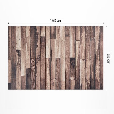 Tapis vinyle rectangulaire Parquet en bois naturel