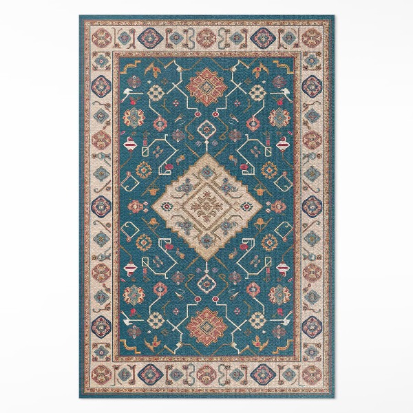 Tapis vinyle rectangulaire Illustration de motifs orientaux persans