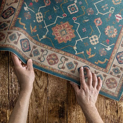 Tapis vinyle rectangulaire Illustration de motifs orientaux persans