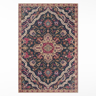 Tapis vinyle rectangulaire Riche ornement floral de style turc