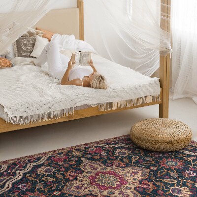 Tapis vinyle rectangulaire Riche ornement floral de style turc