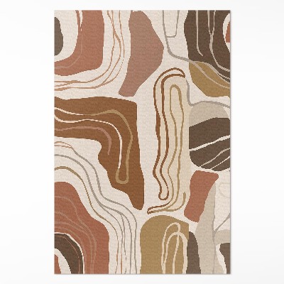 Tapis vinyle Lignes et taches bohèmes pastel