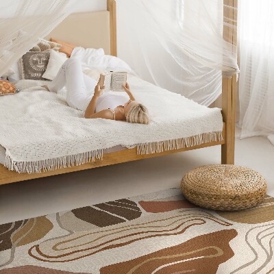 Tapis vinyle Lignes et taches bohèmes pastel