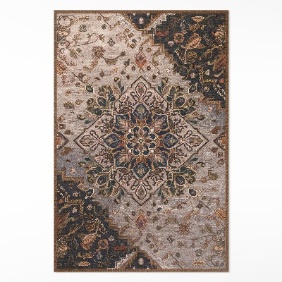Tapis vinyle rectangulaire Ornement de tapis de style turc