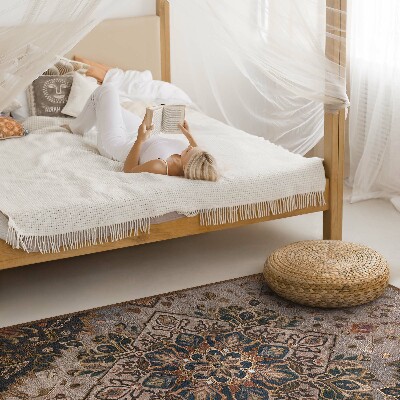 Tapis vinyle rectangulaire Ornement de tapis de style turc