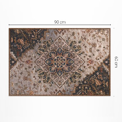 Tapis vinyle rectangulaire Ornement de tapis de style turc
