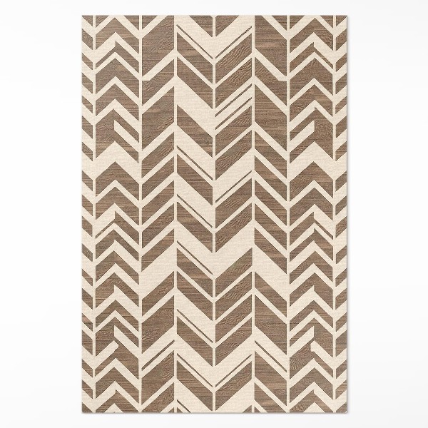 Tapis vinyle rectangulaire Traces décoratives à motifs bohèmes indiens