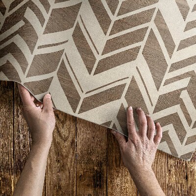 Tapis vinyle rectangulaire Traces décoratives à motifs bohèmes indiens