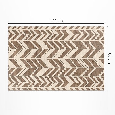 Tapis vinyle rectangulaire Traces décoratives à motifs bohèmes indiens