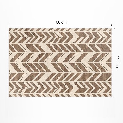 Tapis vinyle rectangulaire Traces décoratives à motifs bohèmes indiens