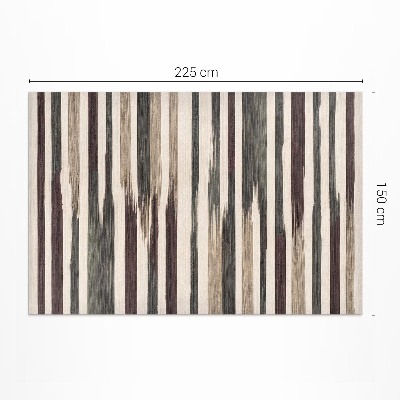 Tapis vinyle rectangulaire Rayures bohèmes peintes aux couleurs pastel