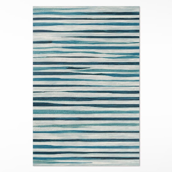 Tapis vinyle Composition statique de bandes de peinture abstraites