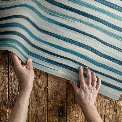 Tapis vinyle Composition statique de bandes de peinture abstraites